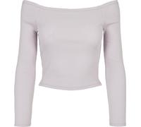 Urban Classics Femmes Ladies Off Shoulder Rib Longsleeve Softlilac L