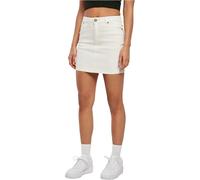 Urban Classics Femmes Ladies Organic Stretch Denim Mini Skirt Jupe, Offwhite raw, 27 aux