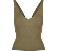 Urban Classics Femmes Ladies Rib Knit Top Kaki 5XL