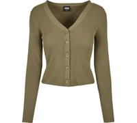 Urban Classics Femmes Ladies Short Rib Knit Cardigan Kaki 3XL