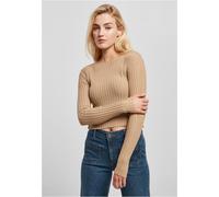 Urban Classics Ladies Short Rib Knit Twisted Back Sweater Unionbeige Taille: S | Pulls en Maille Outlet | Femme