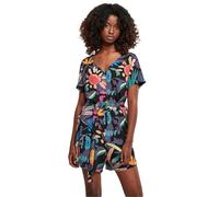 Urban Classics Femmes Ladies Short Viscose Belt Jumpsuit T-Shirt, blackfruity, XL aux