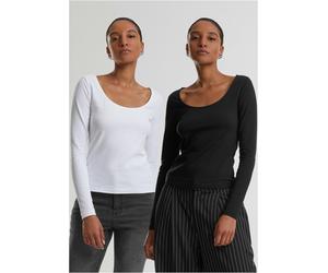 Urban Classics Femmes Ladies Wide Neck Longsleeve 2-Pack TB7162A 4XL