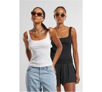 Urban Classics Femmes Ladies Wide Neck Rib Top 2-Pack TB7513A 5XL
