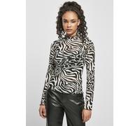 Urban Classics Turtleneck Top Aop Mesh Long Sleeve Shirt Gris XS Femme