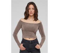 Urban Classics Femmes Off Shoulder Glitter Longsleeve TB6125 XS