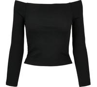 Urban Classics Femmes Off Shoulder Rib Longsleeve Black 3XL