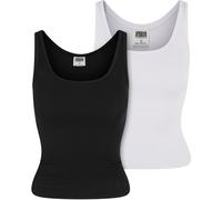 Urban Classics Femmes Organic Basic Rib Top 2-Pack TB6870A XXL