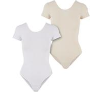 Urban Classics Shirtbody beige / blanc, Taille S
