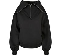 Urban Classics Femmes Oversized High Neck Troyer Crew Black M