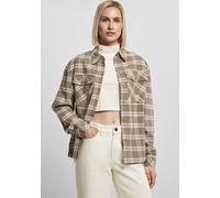 Urban Classics Femmes Oversized Overshirt Lighttaupe/Whitesand S