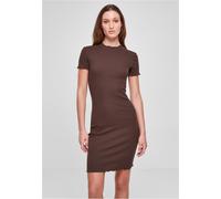 Urban Classics Femmes Rib T-Shirt Robe Mini Slim Fit Sexy Ajustée Filigrane