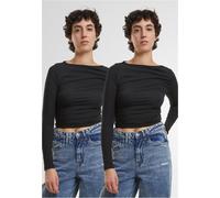 Urban Classics Femmes Ruffled Super Slim Longsleeve 2-Pack TB7088A XXL