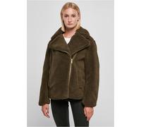 Urban Classics Femmes Sherpa Veste Biker Veste Duveteux Tissu Veste