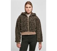 Urban Classics Femmes Short Oversize Aop Sherpa Veste Femme Léopard Neuf