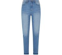 Urban Classics Femmes Skinny Haut Taille Open Hem Jeans pour Pantalon Coton Neuf