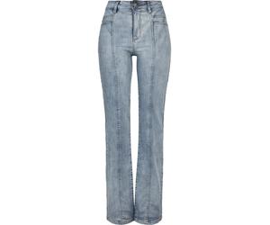Urban Classics Femmes Taille Haute Sl Slit Denim Pants Tintedlightbluewashed 27