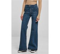 Urban Classics Femmes Vintage Evasée Denim Pantalon Jeans pour Femme Classique