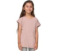 Urban Classics Fille T-shirt pour Fille Organic Extended Shoulder T shirt, Rose de Duskrose, 110 EU