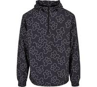 Urban Classics Flower Aop Pull Over Jacket Blackflower Taille: S | Imperméables Outlet | Homme | Le Noir