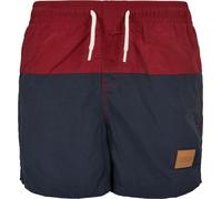 Urban Classics Garçons Boys Block Swim Short Navy/Burgundy 122/128
