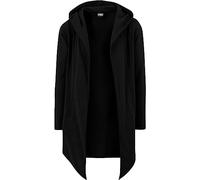 Urban Classics Gilet Coton Manches Longues, Fluide et Asymétrique, Oversize, 2 Poches Latérales, Black, Taille XS