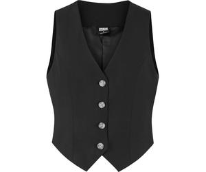 Urban Classics Gilet de costume noir, Taille 34
