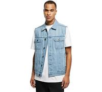 Urban Classics Gilet en jean sans manches pour homme - Plusieurs couleurs disponibles - Tailles S à 5XL, Délavé, XL