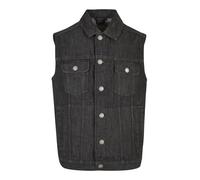 Urban Classics Gilet noir denim, Taille S