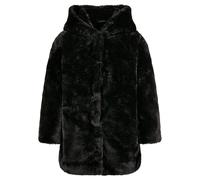 Urban Classics Girls Hooded Teddy Coat Jacket, Noir, 134-140 Garçon