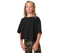 Urban Classics Girls Short Kimono Tee T-Shirt, Noir, 146-152 Garçon