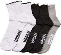 Urban Classics Girly Petites chaussettes Edge 4-Pack TB5184 Einheitsgröße