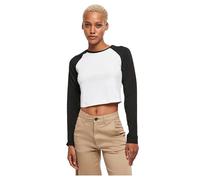 Urban Classics Haut à Manches Longues Organic Cropped Retro Baseball