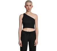 Urban Classics Femme Ladies Cropped Asymmetric Top D bardeur de sport, Noir (Black 00007), M EU