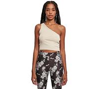 Urban Classics Haut asymétrique Court pour Femme Débardeur de Sport, Jonc de mer Souple