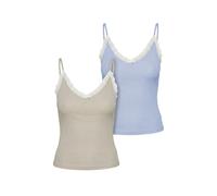 Urban Classics Tb7514a Sleeveless V Neck T-shirt 2 Units Beige 5XL Femme