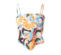 Urban Classics Haut bleu clair / jaune pastel / orange / noir, Taille M