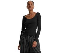 Urban Classics Tb7162-ladies Wide Neck Longsleeve T-Shirt, Noir, L Femmes