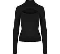Urban Classics - Haut Col roulé pour femme Manches Longues TN1267 (5XL) (Noir)