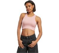 Urban Classics Haut court côtelé pour femme Rose citronnelle M