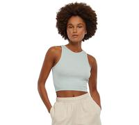 Urban Classics Haut Court côtelé pour Femme Tricot, Menthe givrée