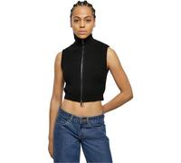 Urban Classics Haut Court Tricoté Femme Veste noir L 50% Coton, 50% Polyacrylique