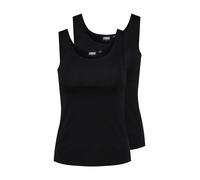 Urban Classics – Lot de 2 débardeurs en stretch – Femme – Noir – Taille S