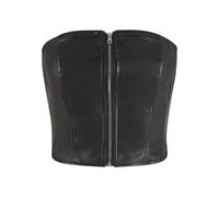 Urban Classics Synthetic Leather Bandeau Sleeveless Top Noir XL Femme