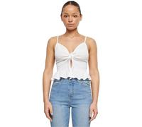 Urban Classics Haut piqué gaufré pour Femme Tricot, Blanc