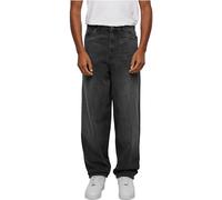 Urban Classics Heavy Ounce Baggy Fit Jeans Pantalons, Black Washed, 30 Homme