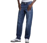 Urban Classics Heavy Ounce Straight Fit Jeans, Pantalons Homme, New Dark Blue Washed,