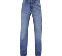 Urban Classics Jean Heavy Ounce – coupe droite, bleu moyen chiné – Taille 30