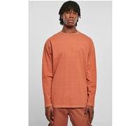 Urban Classics Heavy Oversized Garment Dye Longsleeve Terracotta Taille: S | Manches longues Outlet | Homme