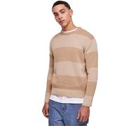 Urban Classics Heavy Oversized Striped Sweatshirt Warmsand/wetsand Taille: XXL | Pulls Outlet | Homme